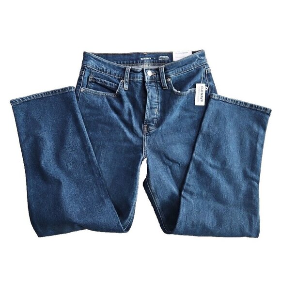 Old Navy Jeans Women's Size 6 (29x27) NWT High-Rise Straight Medium Wash Stretch - Picture 13 of 16